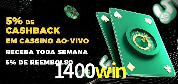 Promoções do cassino ao Vivo 1400win